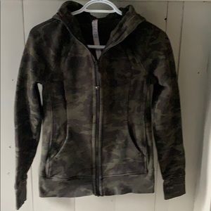 Lululemon Camo Zip Up Hoodie